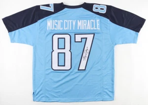 Kevin Dyson Signed Titans Music City Miracle Jersey (JSA COA) Tennessee Receiver - Picture 1 of 8