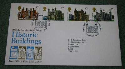 Post Office First Day Cover - 'Historic Buildings' London, EC FDI Cancellation - Image 1 of 3