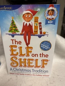 The Elf on the Shelf A Christmas Tradition with Book Dark Skin Boy / Brown Eyes - Picture 1 of 3