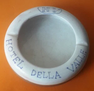 PSC 1.3 Portacenere pubblicitario HV HOTEL DELLA VALLE Agrigento- ceramica cm 15 - Picture 1 of 2