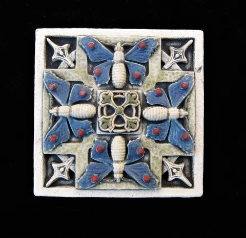 BUTTERFLY  GARDEN  ARTS & CRAFTS GOTHIC ELLISON TILE Cover