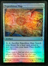 MTG 1x Foil EXPEDITION MAP Zendikar (LP)