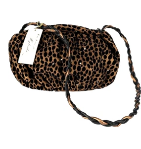 RITA DIANA For Mylinka NYC Bronze Cheetah Rhinestone Shoulder Bag Vintage Tag - Picture 1 of 15