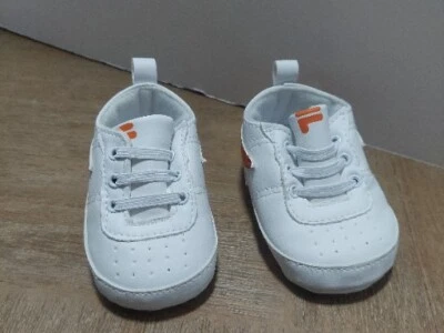 Zapatos FILA Bebé Infantil Blanco Con Naranja Talla 6-9 Mos. Foto 1 de 4