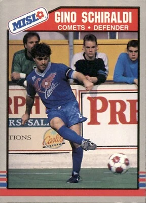 1989-90 Pacific #65 Gino Schiraldi - Kansas City Comets MISL Indoor Soccer Card - Image 1 of 2