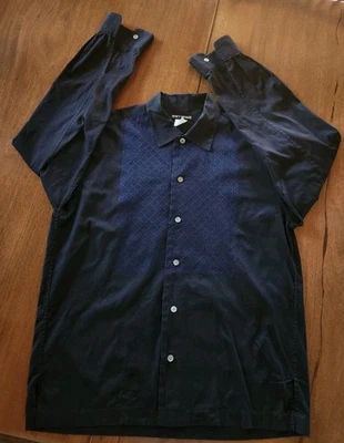 Camisa de algodón con botones Issey Miyake vintage para hombre hecha en Japón calce suelto  Foto 1 de 4