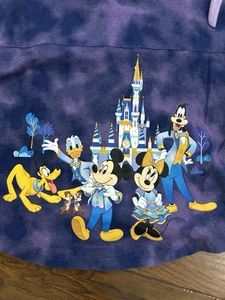 Walt Disney World Spirit Jersey 50th Anniversary Castle Purple Tie-Dye Adult S - Picture 1 of 15