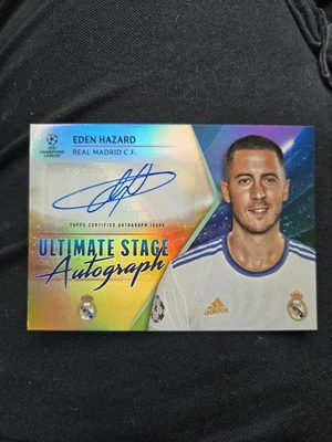 Topps UEFA Champions League 2021-22 Eden Hazard - Ultimate Stage Autograph /50 - Image 1 of 4