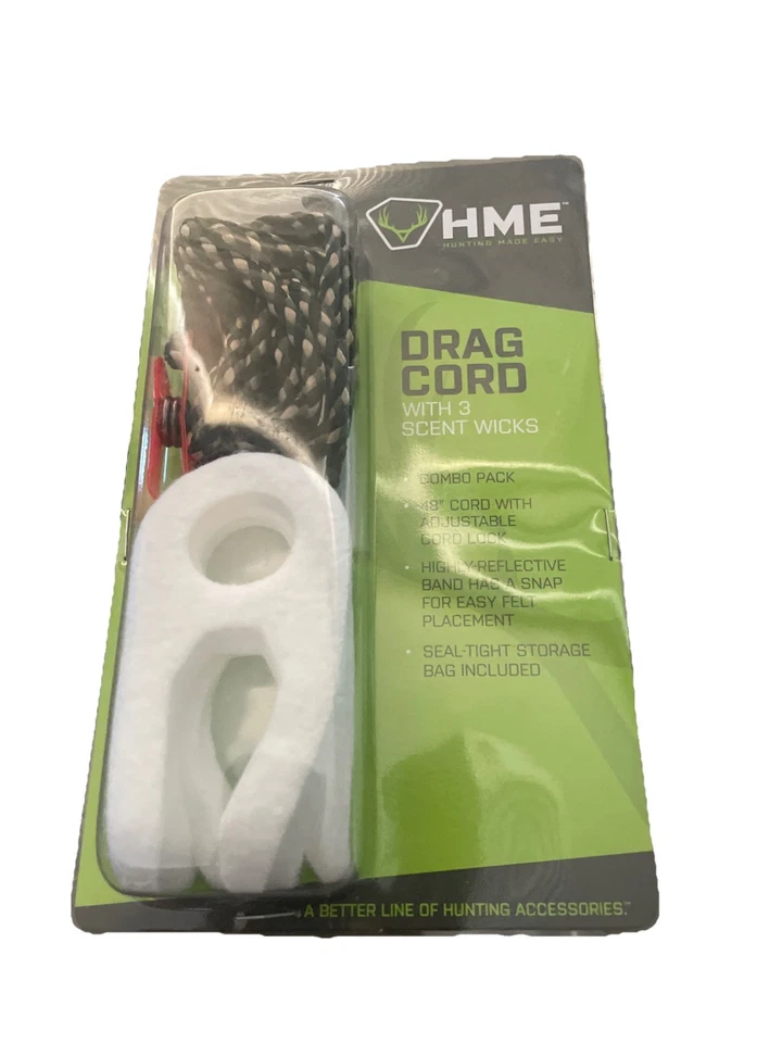 HME #HME-DC-1 DRAG CORD WITH 3 SCENT WICKS (48” LONG) - Image 1 of 2