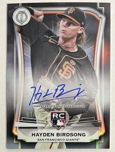 2025 Topps Tribute Hayden Birdsong SF Giants RC League Innauguration Auto #61/99 - Picture 1 of 2