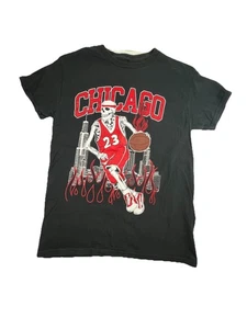 Chicago Bulls Skeleton Graphic T-shirt Chest 34” L 25.5” Michael Jordan #23 - Picture 1 of 5