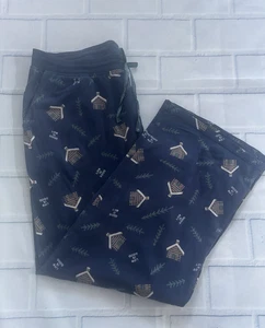 Life is Good Sleep L Azul Cabinas PJ Parte Inferior Cintura Elástica Bolsillos Largos - Imagen 1 de 10