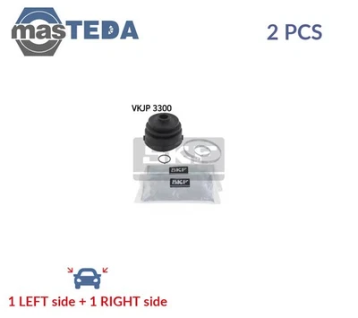 VKJP 3300 CV JOINT BOOT KIT PAIR WHEEL SIDE FRONT SKF 2PCS NEW OE REPLACEMENT - Image 1 of 4
