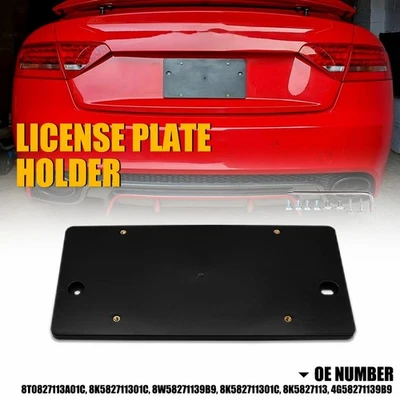 Soporte de matrícula de parachoques trasero para AUDI A5 / A5 Quattro / S5 / RS5 2008-2024 Foto 1 de 4