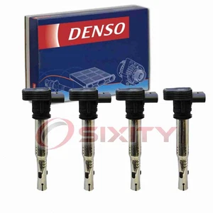 4 pc Denso Direct Ignition Coils for 2006-2013 Volkswagen Jetta 2.0L L4 sf - Picture 1 of 5