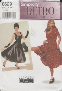 Simplicity 8629 Gr. 4 6 8 Retro Swing Rockabilly Tanz Kostüm Muster ungeschnitten - Bild 1 von 7