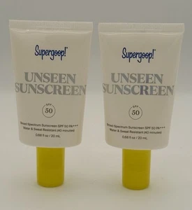 Supergoop! Unseen Sunscreen ( SPF ) 50 —0.68 Oz Exp-09/2026 Sealed ( NB) 2pcs - Picture 1 of 3