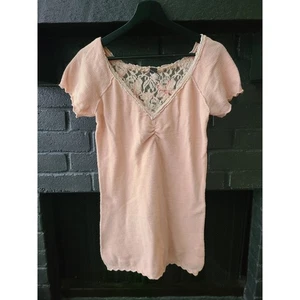 WE THE FREE light pink babydoll mini dress y2k style size M - Picture 1 of 4