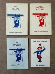 CVB Lot 4 Dif MISSISSIPPI OLE MISS College Women Volleyball Schedule COLONEL REB - Picture 1 of 2
