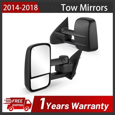 Towing Mirrors Power Heated For 2014-2017 Chevy Silverado 1500 5.3L V8  - Image 1 of 4