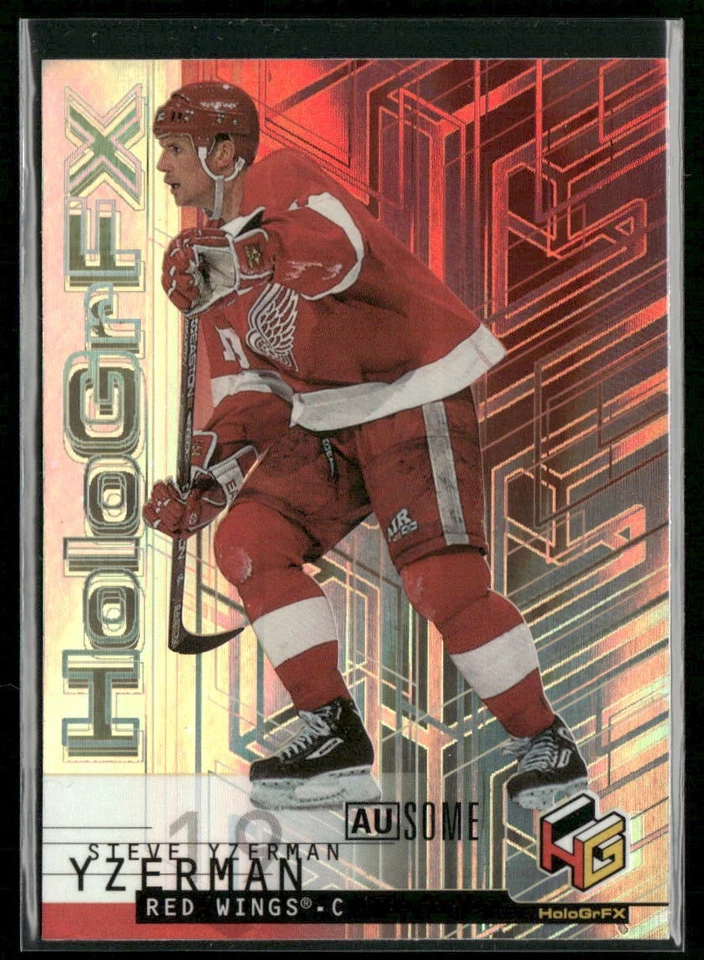 1999-00 Upper Deck HoloGrFX Steve Yzerman AuSome #21-AU Detroit Red Wings - Image 1 of 2