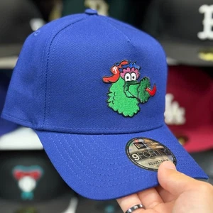 New Era Philadelphia Phillies 'Mascot' A-Frame 9FORTY Snapback Blue - Picture 1 of 4