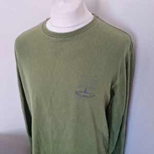 Timberland Longsleeve T-Shirt Vintage Herren XL Grün Grafikdruck - Bild 1 von 5