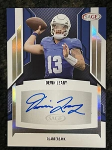 Devin Leary 2024 Sage Hit Silver  Auto Kentucky - Picture 1 of 2