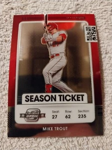 Tarjeta de béisbol óptica Mike Trout Panini Contenders 2021 #56 La Angels Anaheim - Imagen 1 de 2