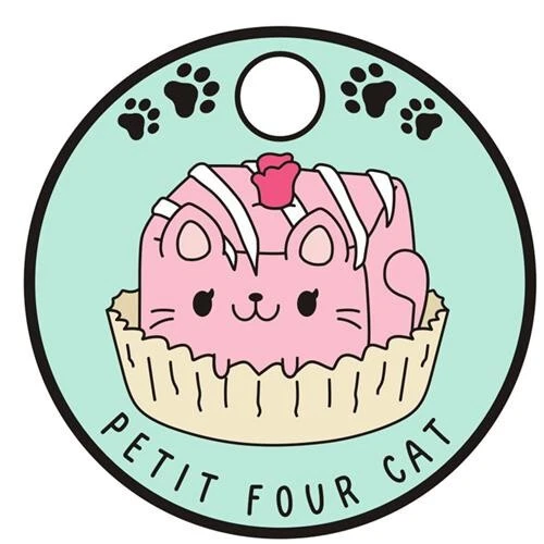 56871 - Petit Four Cute Cat pathtag (geocoin alt) geocaching swag - Immagine 1 di 1