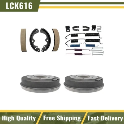 Tambores de freno traseros y zapatas de freno kit de resorte de hardware para Mazda B2200 1987-1990 Foto 1 de 4