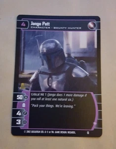 VINTAGE STAR WARS TCG PROMO CARD - #13 JANGO FETT - RARE (2002) NM - Picture 1 of 1