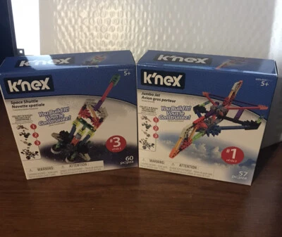 K’nex lot of 2 - NIB Space Shuttle & Jumbo Jet #1/3  - Image 1 of 4