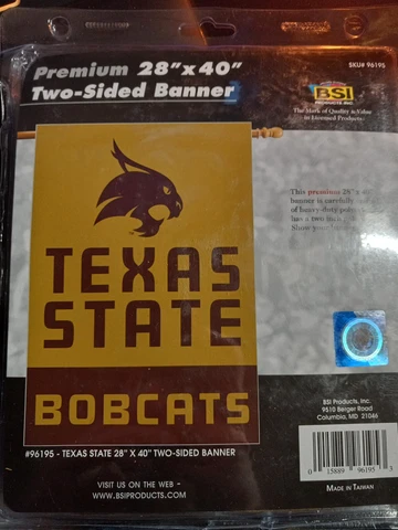 Texas State Bobcats 28'x40' Two Sided Banner (New Sealed) Cover