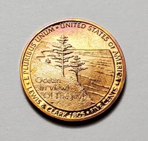 TONED 2005 S JEFFERSON NICKEL OCEAN IN VIEW PROOF UNC #C2083 - Picture 1 of 2