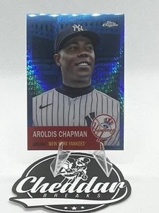 2022 Topps Chrome Platinum Aroldis Chapman Blue Prism #475 Yankees - Bild 1 von 2