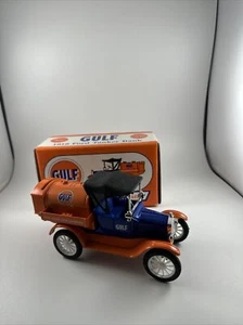 Gulf 1918 Ford Tanker Coin Bank Diecast 1995 The Ertl Company Limited Edition - Picture 1 of 5