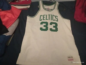 Larry Bird Autograph Mitchell Ness 1985-86 Boston Celtics Durene Jersey Size 46 - Picture 1 of 7