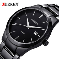 CURREN Men Quartz Analog Watch Steel Calendar Wristwatch Male Business Watches
