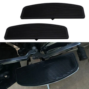 Rubber Front Rider Insert Floorboard Footboards Pad For Harley Touring Softail - Picture 1 of 12