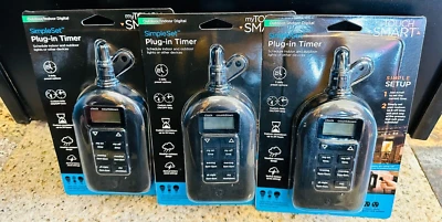 MYTOUCHSMART My Touch Smart Simple Set Plug-In Timer Indoor & Outdoor 030878268981 -Lots of 3
