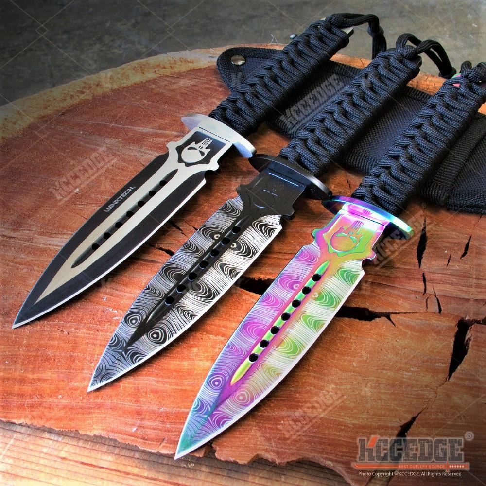 9 75 Skull Boot Knife Dagger Outdoor Camping Gear Tactical Fixed Blade Ebay