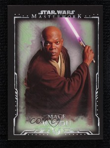 2015 Topps Star Wars Masterwork Green Metallic 4/50 Mace Windu #12 1no