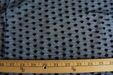 BLACK DOTS ON BLACK MESH 2 WAY STRETCH  POLYESTER  FABRIC   39X50  INCHES