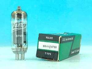 1 X EF93 ZAERIX 6BA6 Vacuum Pentode  NOS TUBE BOX - Picture 1 of 1