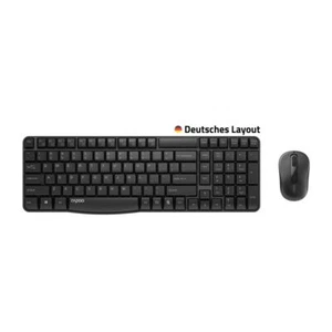 Rapoo X1800S Kabelloses Tastatur-Maus-Set Schwarz Drahtlose Deskset 2,4 GHz - Bild 1 von 4