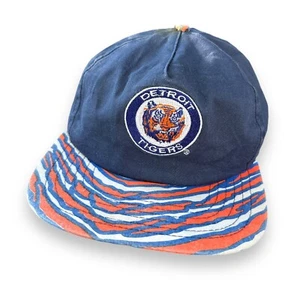 Gorra de béisbol de colección de los Tigres de Detroit Zubaz Zebra Tiger años 80 90 MLB - Imagen 1 de 13