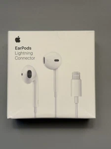 OEM Apple EarPods with Lightning Connector In Ear Canal Headset - White - New - Photo 1/2