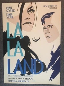 LA LA LAND Ryan Gosling Emma Stone IMAX Movie Poster 17" 24" Double Sided - Picture 1 of 2