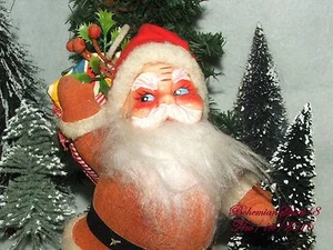 ANTIGUA FIGURA DE PLÁSTICO DURO DE LOS AÑOS 40 SANTA CLAUS NAVIDAD SANTA - Imagen 1 de 6